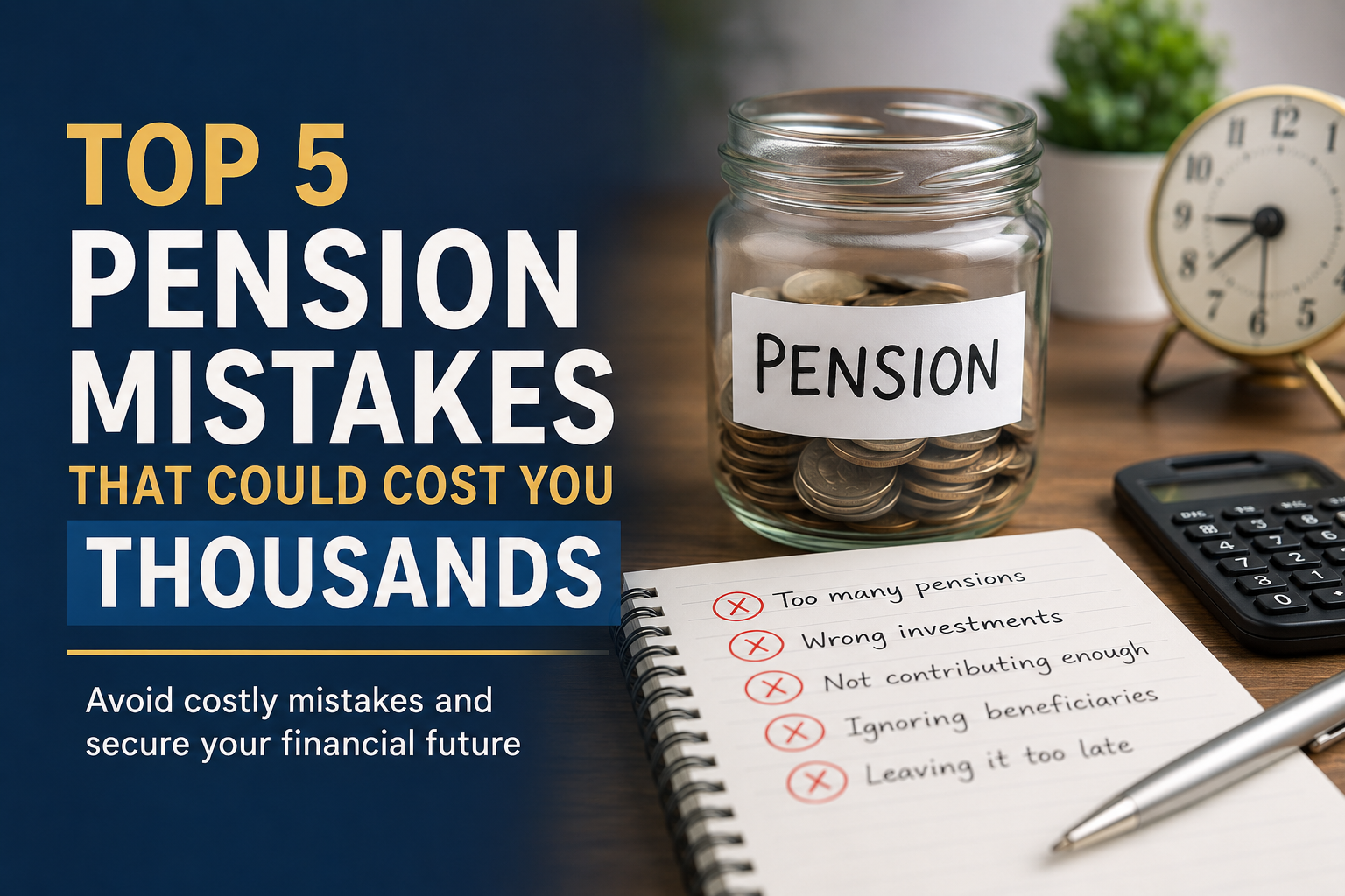 Top 5 Pension Mistakes That Could Cost You Thousands image